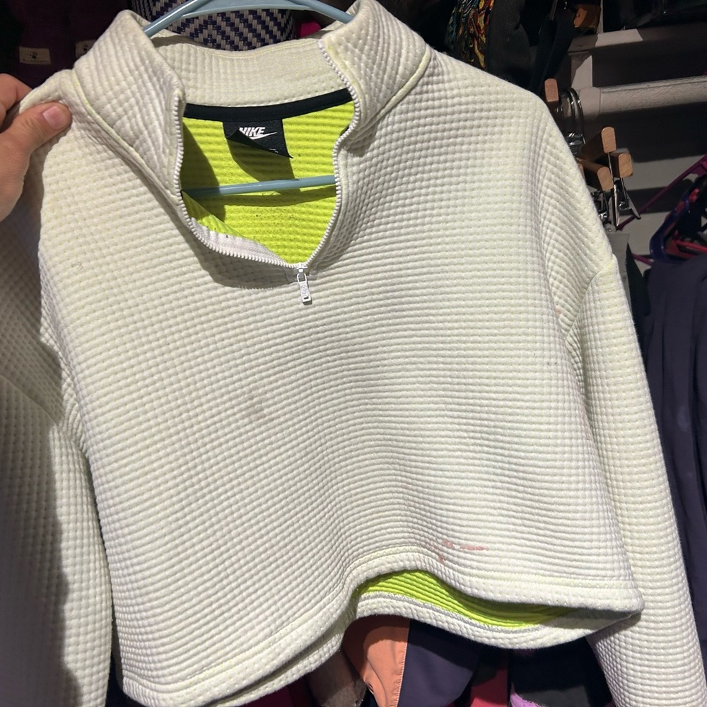 Nike Crops sweeater used Neon Green